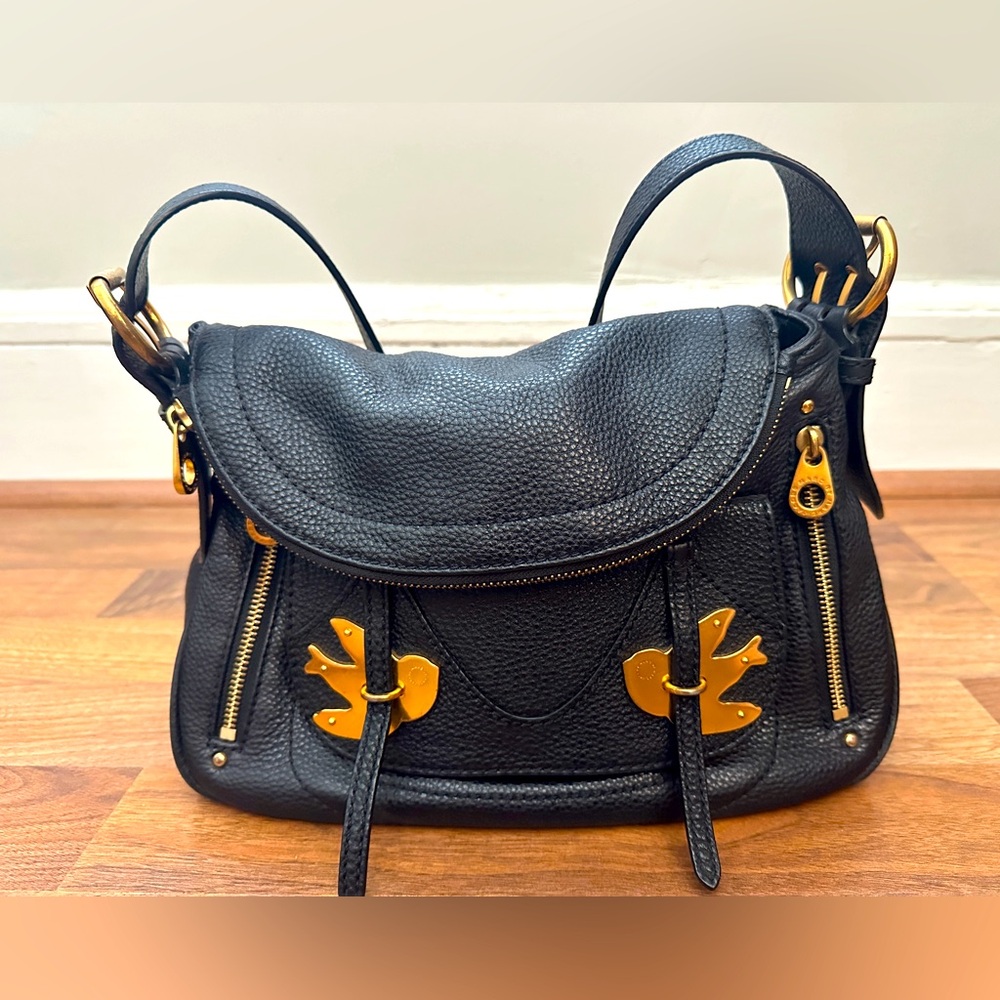 MARC BY MARC JACOBS Leather Petal to the Metal Natasha Bird Shoulder Bag